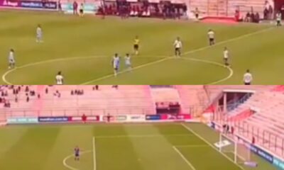 Imagini rare: un portar a marcat în minutul 90+5, dar a luat gol imediat, de la mijlocul terenului
