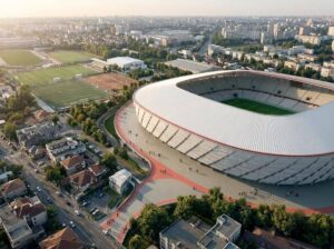 Noi imagini cu stadionul din România, de 117.000