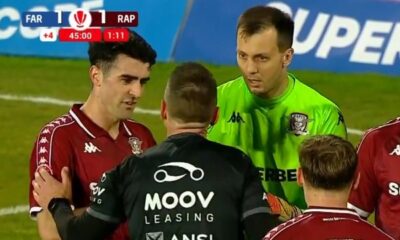 A comis un penalty la 16 minute după ce a fost trimis în teren! Coșmar pentru nou venitul de la Rapid