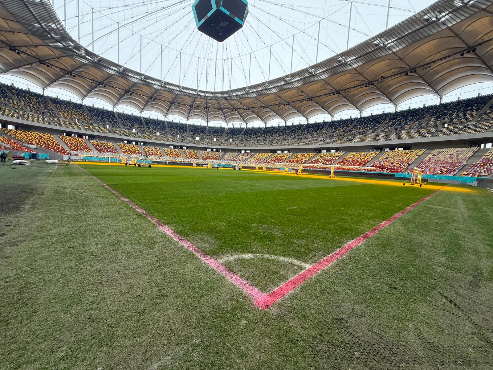 Cum arată gazonul de pe Arena Națională, cu o zi înainte de derby ul Rapid Dinamo