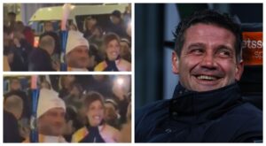 Primele imagini cu Cristi Chivu purtând torța olimpică