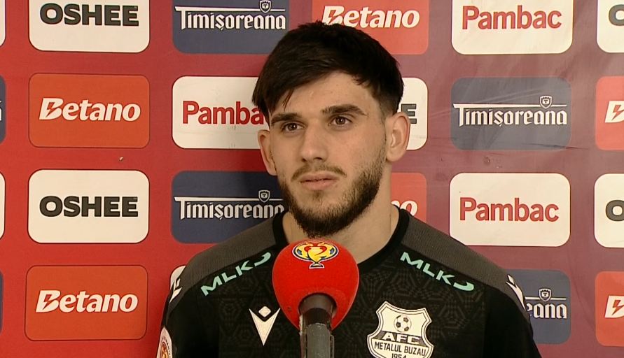 A fost la un pas să dea gol de la mijlocul terenului în Dinamo Metalul Buzău și a fost sincer la flash interviu