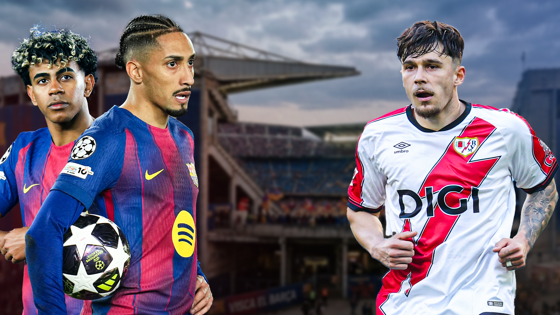 Barcelona Rayo Vallecano, LIVE VIDEO, 15:00, Digi Sport 1. Andrei Rațiu este titular
