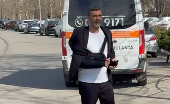Dani Coman a apărut cu mâna imobilizată la alegerile FRF