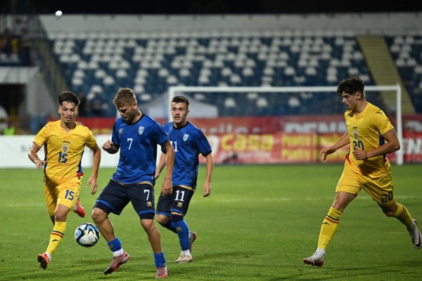 Kosovo U21 România U21 0 1! Victorie importantă pentru tricolori în lupta pentru EURO 2027! Curelea, eliminat pe final