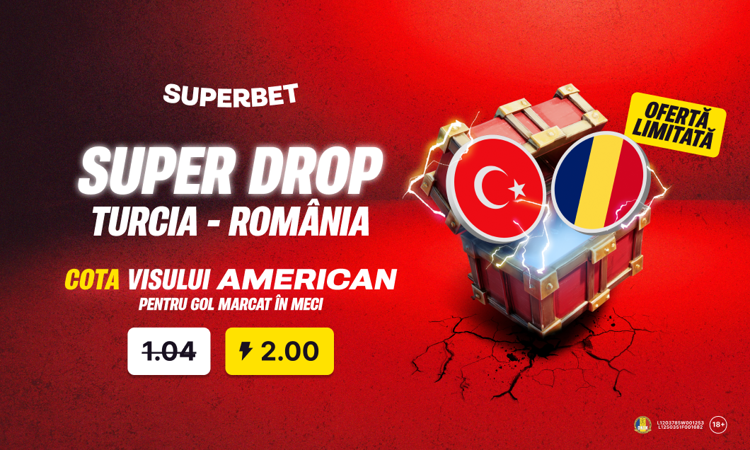 (P) Super Drop marca Superbet: cotă