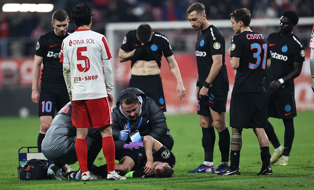 Primul verdict după accidentarea lui Olaru, din UTA FCSB 2