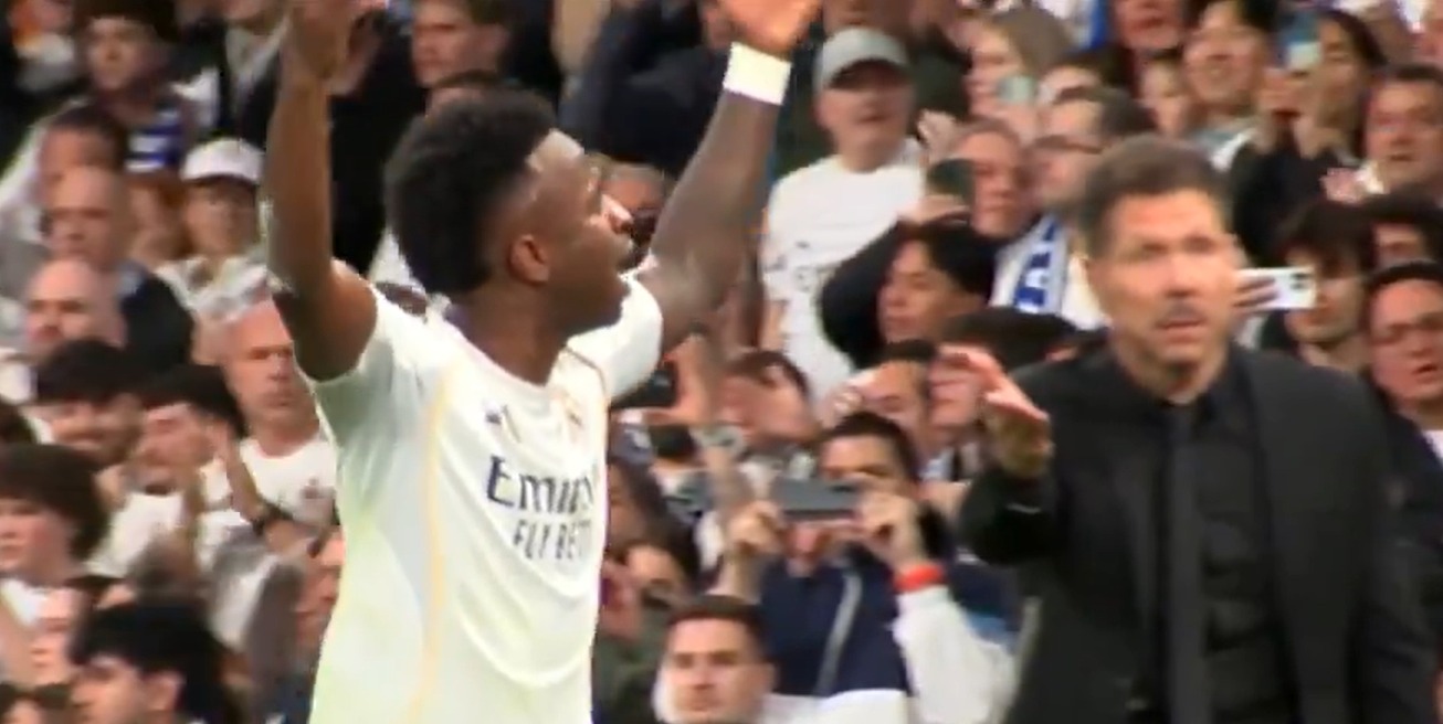 Vinicius, din nou față în față cu Simeone, după episodul ”Florentino te va da afară de la Real Madrid”! Gestul făcut