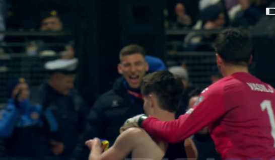 Golgheterul SuperLigii a sărbătorit pe teren calificarea la Cupa Mondială