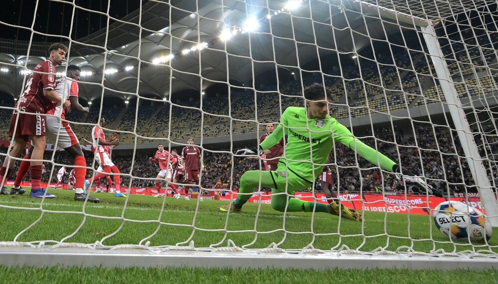 Reacția lui Aioani, după al doilea gol primit de Briciu în Dinamo Rapid + Unii fani au plecat acasă