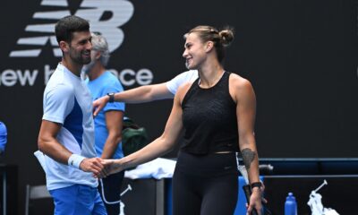 Provocată de Novak Djokovic, Aryna Sabalenka s a dus la vestiare și a făcut show