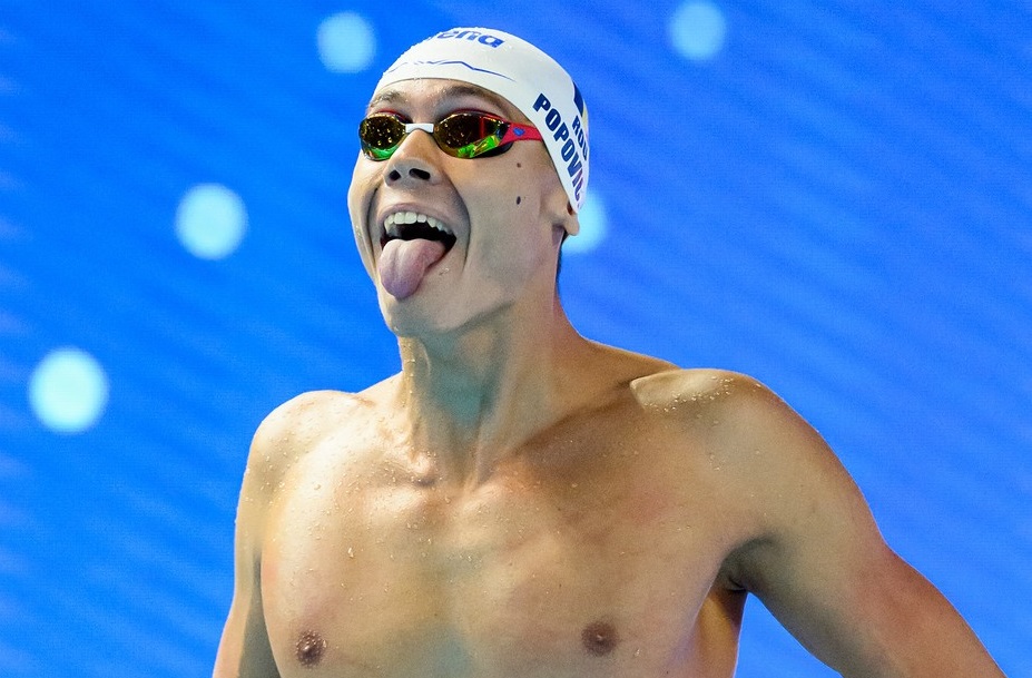 AUR pentru David Popovici și în finala de 200 metri liber la Settecolli! A treia medalie la Roma și RECORD