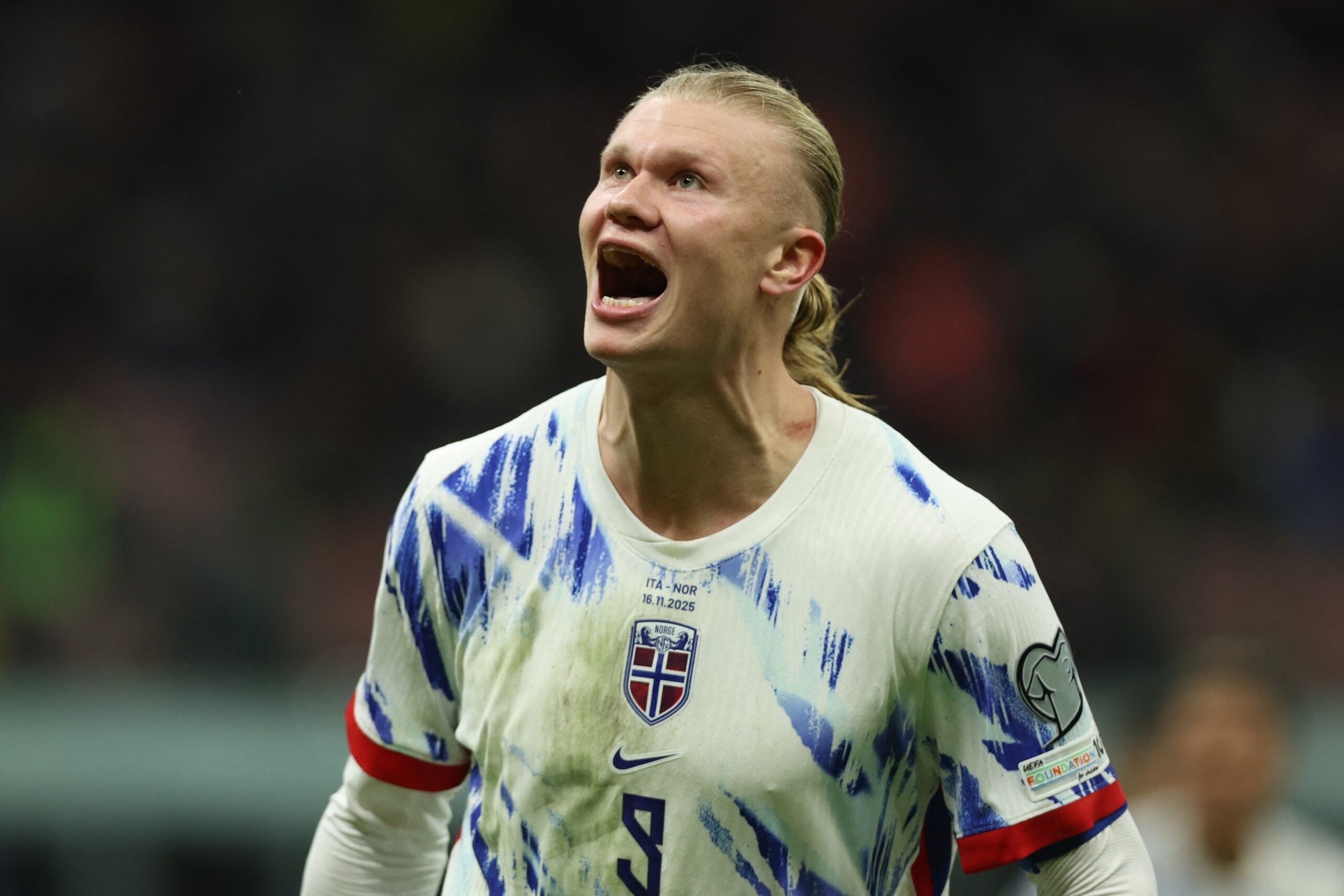 La primul său meci din carieră la Cupa Mondială, Erling Haaland a scris doar trei cuvinte