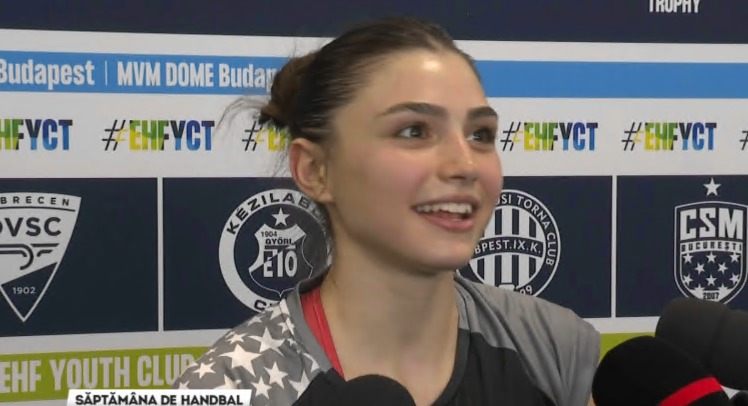Maria Sprîncenatu a reacționat, după ce a marcat 15 goluri și a dus o pe CSM în finala U17 Champions League