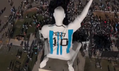 Statuie de 26 de metri pentru Leo Messi, dezvelită după hattrick ul reușit la Cupa Mondială!