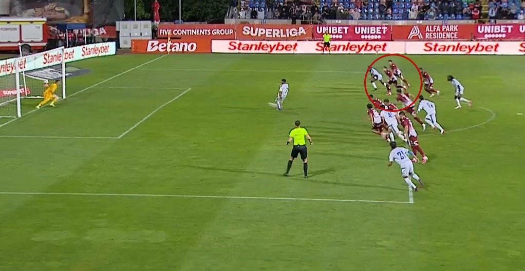 FC Botoșani, penalty ratat, apoi repetat și transformat cu Rapid! De ce s a bătut din nou, în minutul
