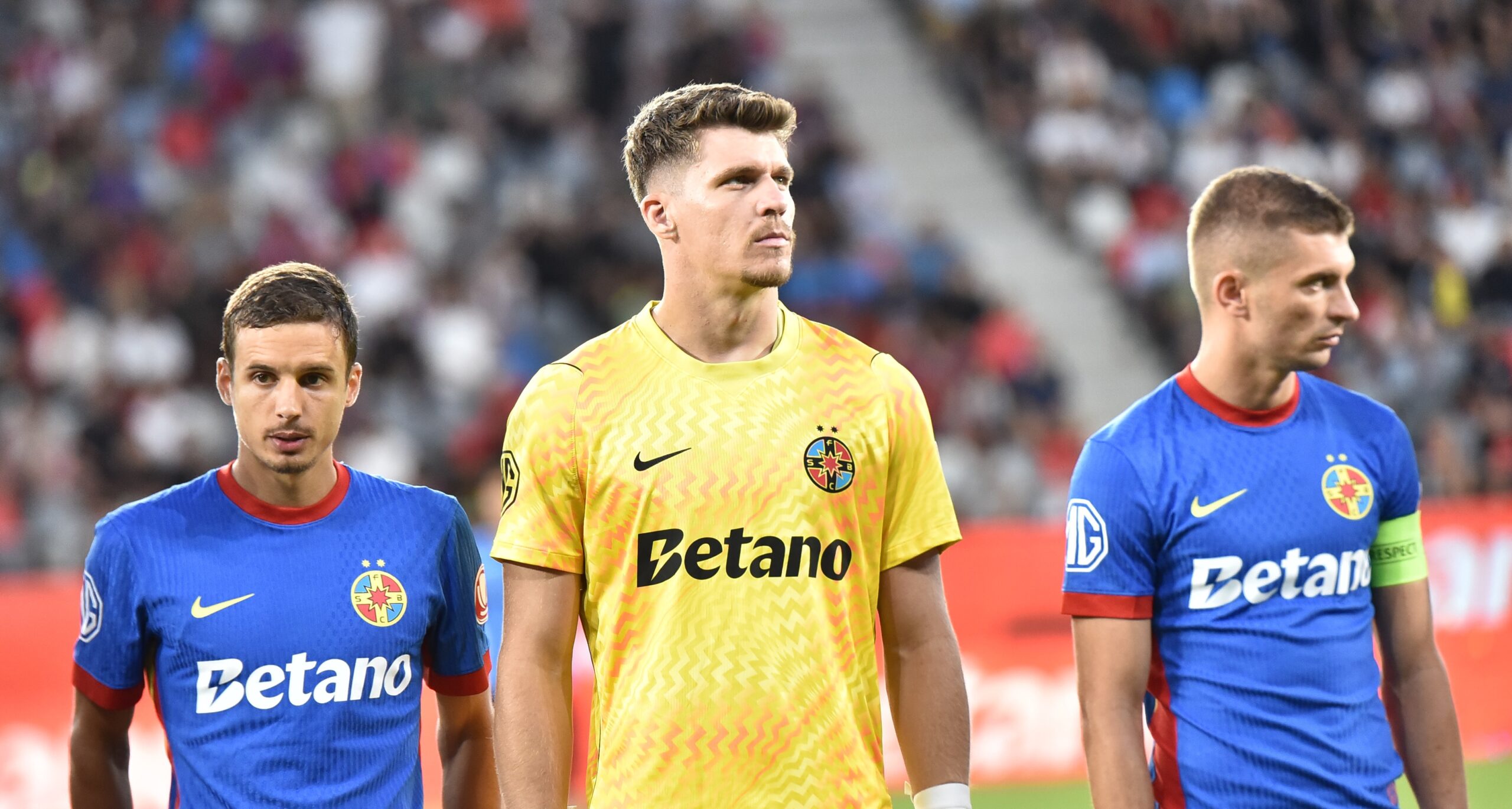 Portarul român care a urmărit din tribune meciul FCSB Auda 2