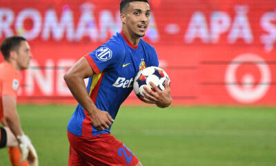 Reacția lui Aymen Boutoutaou, după ce a debutat cu gol pentru FCSB, în partida cu Auda