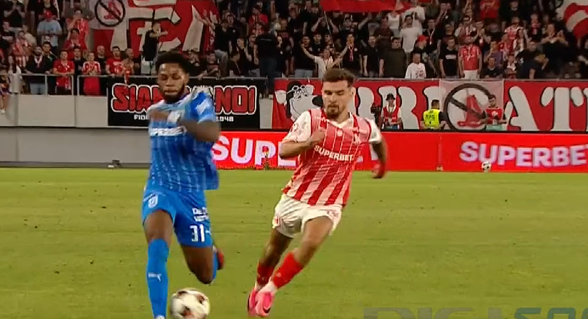 Ronaldo Webster s a făcut de râs la debutul pentru Craiova! Gafă de proporții în derby ul cu Dinamo, apoi OUT
