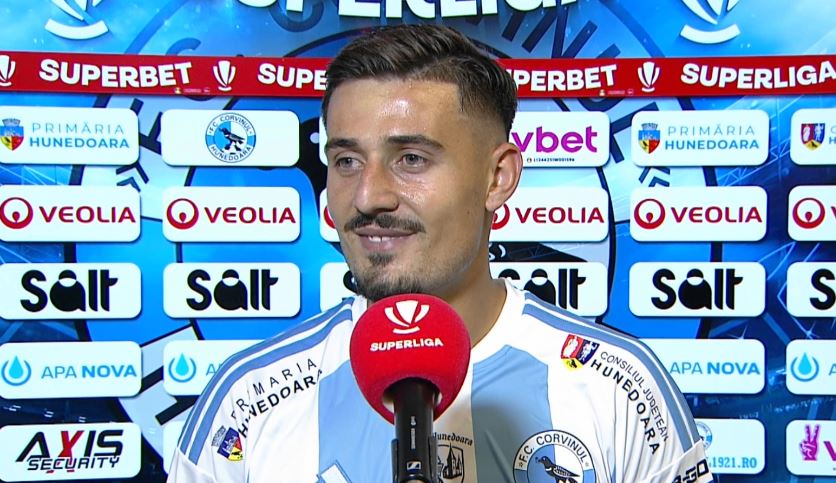 Antoniu Manolache a marcat primul gol în SuperLiga și a spus unde vrea să o ducă pe Corvinul, după 3 0 cu CFR