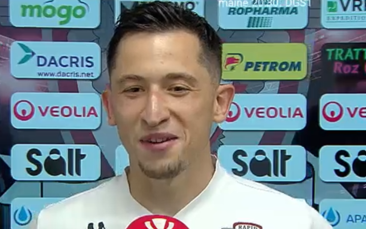 După un nou assist, Olimpiu Moruțan a fost întrebat direct despre Gică Hagi, prezent la Rapid Voluntari