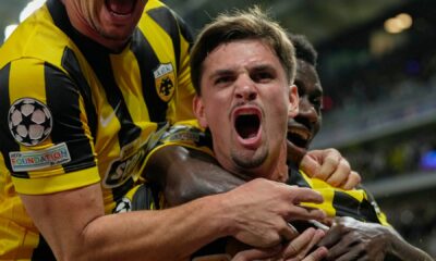 Grecii, reacție fulger după ce Răzvan Marin a reușit un super gol pentru AEK în Champions League