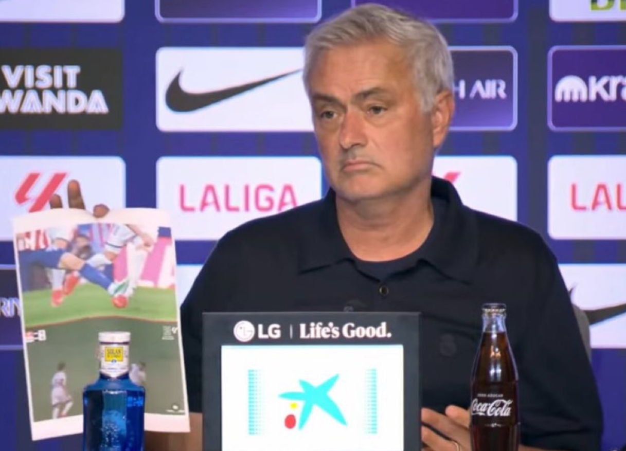 Incendiar! Mourinho a apărut cu două imagini după scandalul de la Atletico Real: ”Să terminăm conferința acum!”