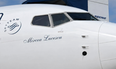 ”Mircea Lucescu”, prima aeronavă Boeing 738 Max 8 care a intrat în flota TAROM