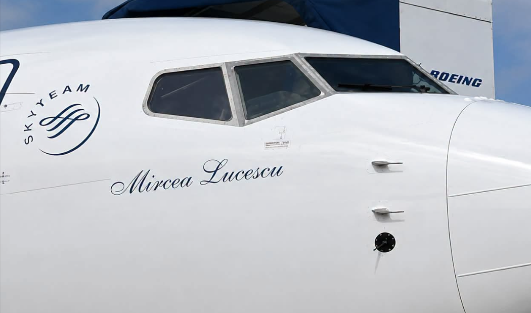 ”Mircea Lucescu”, prima aeronavă Boeing 738 Max 8 care a intrat în flota TAROM